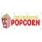 Signmission Hot Buttered Popcorn Banner Heavy Duty 13 Oz Vinyl with Grommets B-96 Hot Buttered Popcorn - alternate 1
